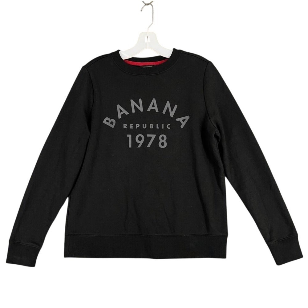 Banana Republic New Logo Crew Sweatshirt Women‎ S Minimal Modern Lounge Pullover
